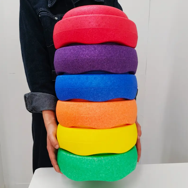 Цветни камъни за баланс тип Stepping Stones комплект от 6 части Цветни камъни за баланс тип Stepping Stones комплект от 6 части