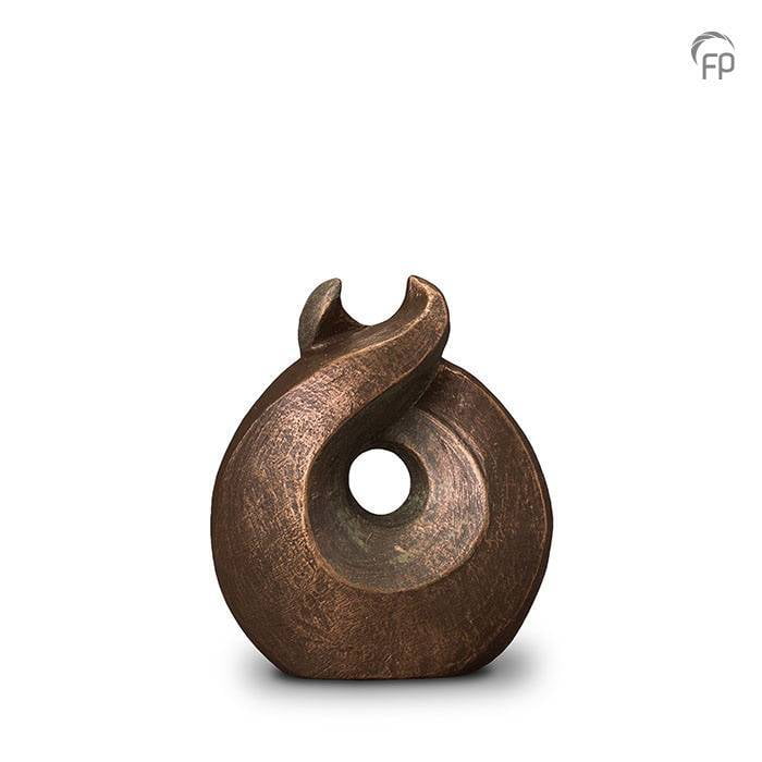 Keramische urn brons Licht Keramische urn brons Licht