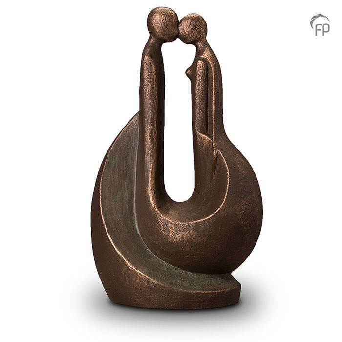 Keramische urn brons Verbonden Keramische urn brons Verbonden