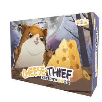 : Cheese Thief/Käsedieb Boxcover links : Cheese Thief/Käsedieb Boxcover links