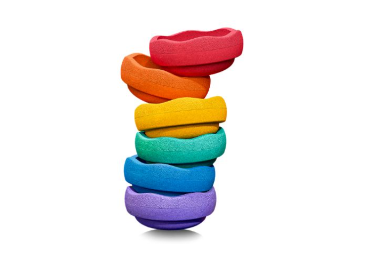 Цветни камъни за баланс тип Stepping Stones комплект от 6 части Цветни камъни за баланс тип Stepping Stones комплект от 6 части