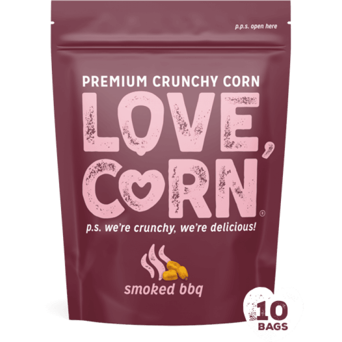Love Corn Crunchy Corn Pouch - Smoked BBQ