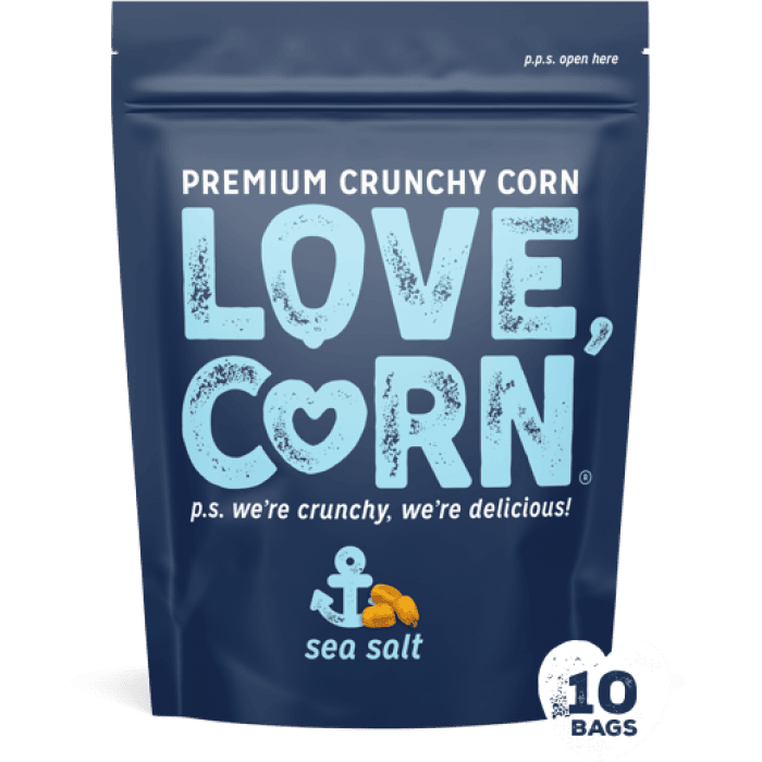 Love Corn Crunchy Corn Pouch - Sea Salt