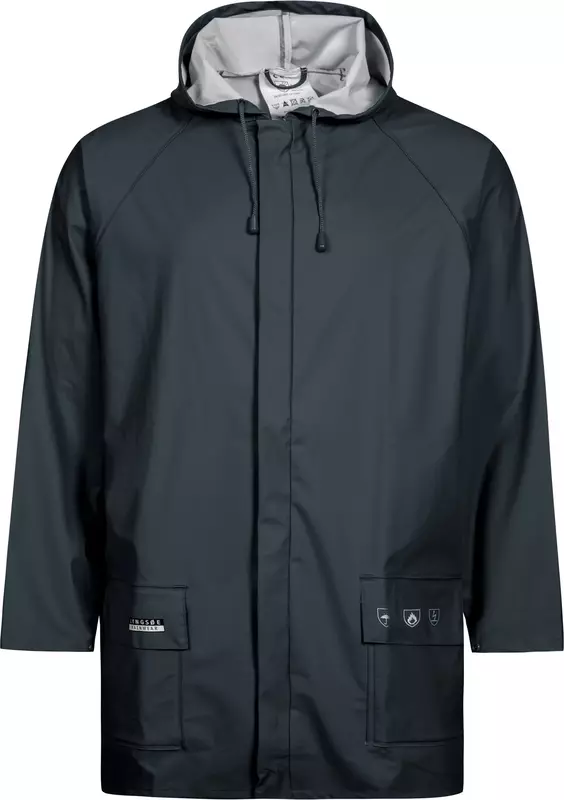 Microflex FR Regenjack FR-LR48 – vlamvertragende regenjas in marineblauw