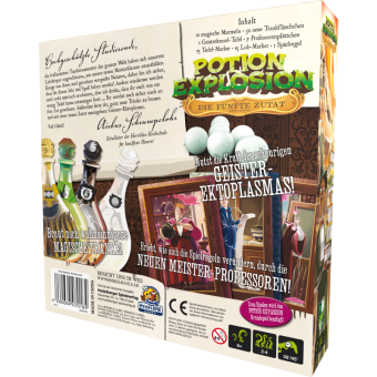 Potion Explosion: Die fünfte Zutat DEUTSCH Boxenrückseite Potion Explosion: Die fünfte Zutat DEUTSCH Boxenrückseite