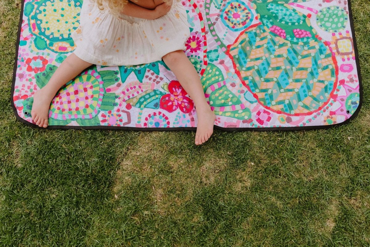 Rosy Posy Everyday Picnic Rug and Backpack Set Rosy Posy Everyday Picnic Rug and Backpack Set