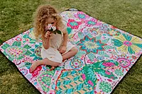 Rosy Posy Everyday Picnic Rug and Backpack Set Rosy Posy Everyday Picnic Rug and Backpack Set