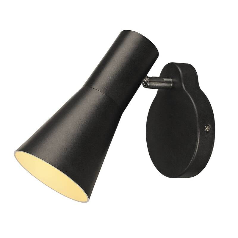 PHELIA wandlamp zwart 1xGU10, met schakelaar PHELIA wandlamp zwart 1xGU10, met schakelaar