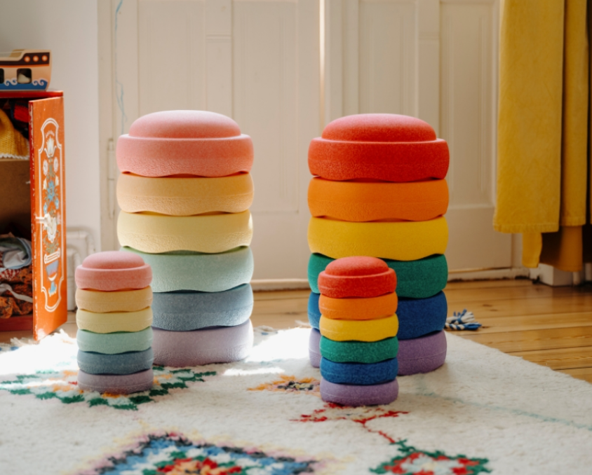 Цветни камъни за баланс тип Stepping Stones комплект от 6 части Цветни камъни за баланс тип Stepping Stones комплект от 6 части