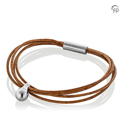 TCB 002 Tadblu Charm bracelet Leder Cognackleur