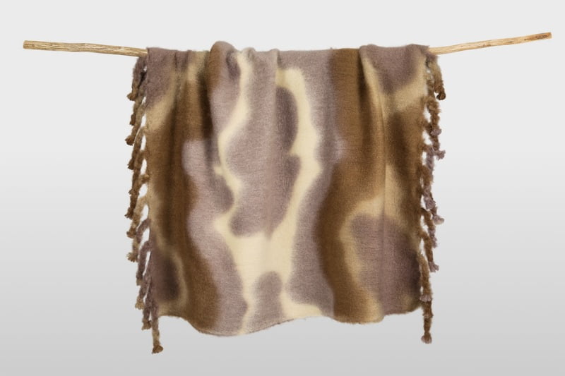 EZCARAY MOHAIR TIE-DYE THROW TD-2