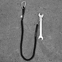Black Bull Tool Lanyard zwart – ring-ring, veiligheid op hoogte