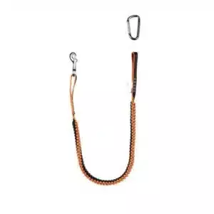 Black Bull Tool Lanyard zwart-oranje – ring-ring, maximale zichtbaarheid en zekerheid