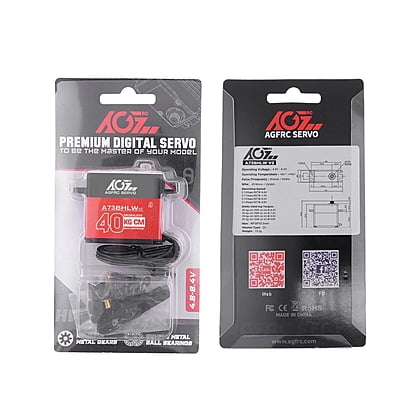 AGFRC Low Profile Digital Servo 0.10/40kg WP AGFRC Low Profile Digital Servo 0.10/40kg WP