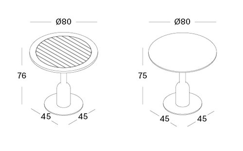 Sphera Bistro Table Outdoor Sphera Bistro Table Outdoor