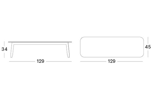 David Coffee Table 120x45cm